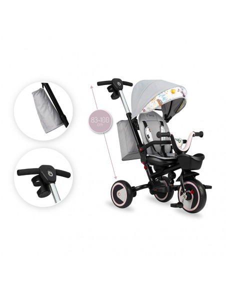 MoMi INVIDIA tricycle LIGHT GRAY