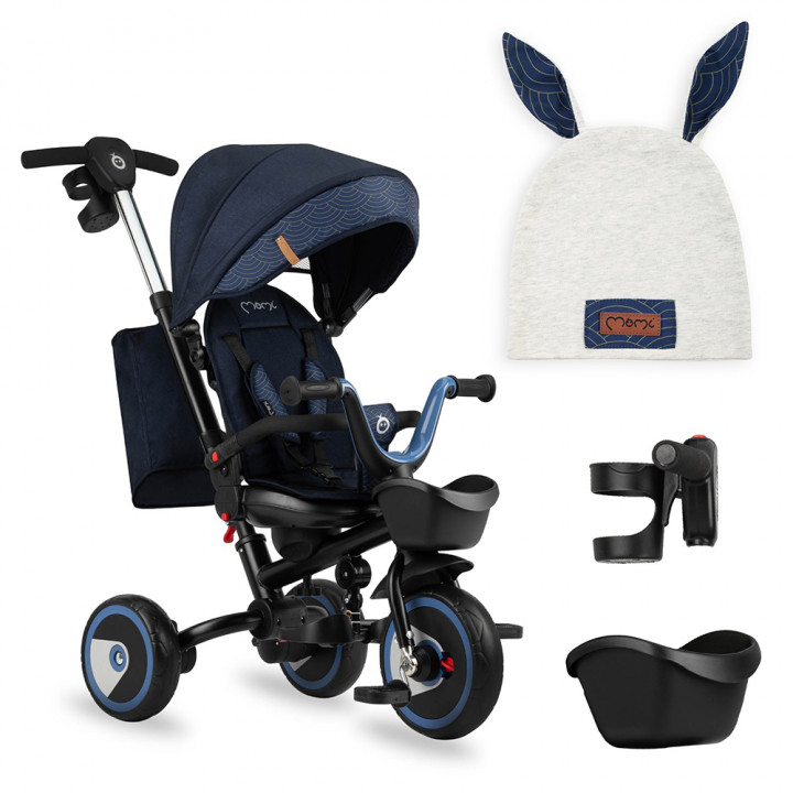 MoMi INVIDIA tricycle NAVY BLUE