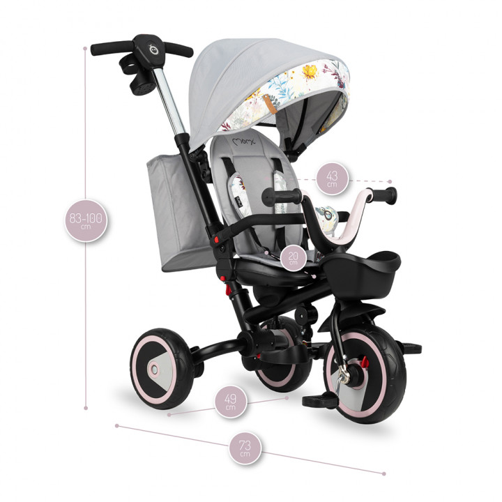 MoMi INVIDIA tricycle LIGHT GRAY