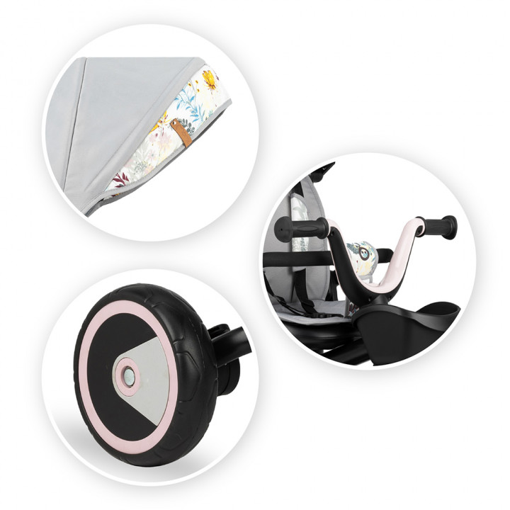 MoMi INVIDIA tricycle LIGHT GRAY