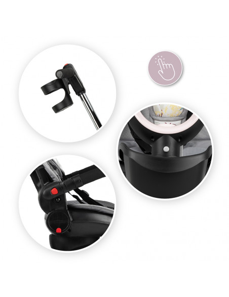 MoMi INVIDIA tricycle LIGHT GRAY