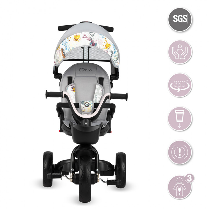 MoMi INVIDIA tricycle LIGHT GRAY
