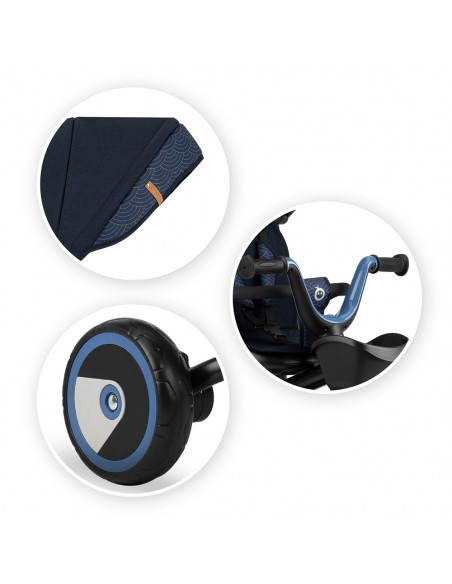 MoMi INVIDIA tricycle NAVY BLUE