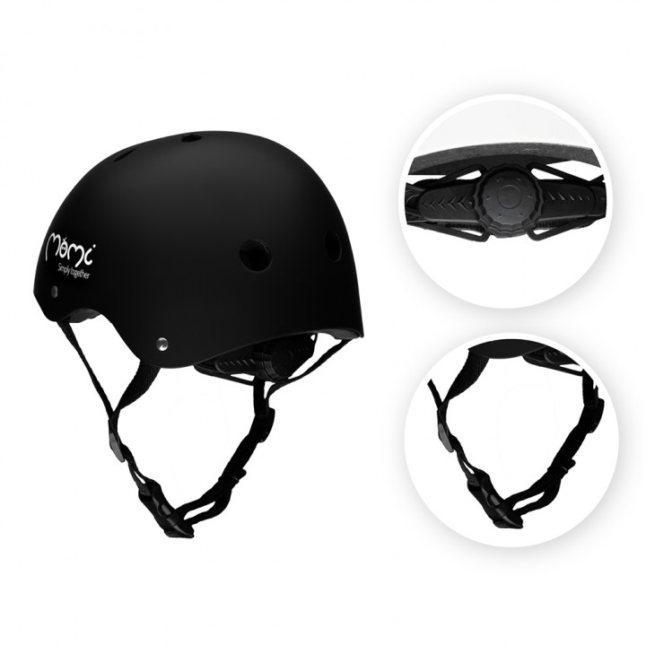 MoMi MIMI helmet black matte