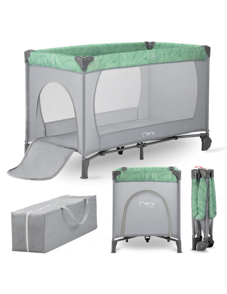 MoMi BELOVE travel cot GREEN