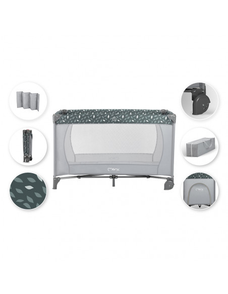MoMi BELOVE travel cot GRAY