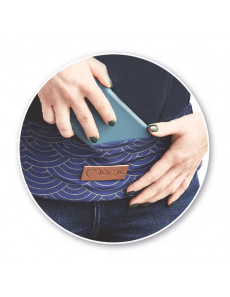 MoMi COLLET FLOW ergonomic baby carrier NAVY BLUE
