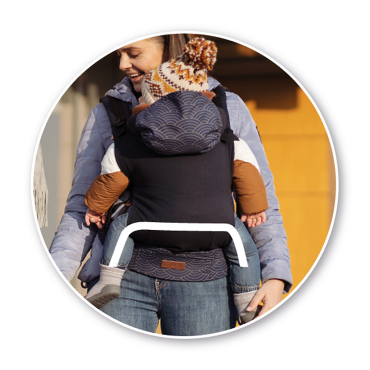 MoMi COLLET ergonomic baby carrier GRAY