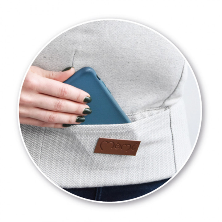 MoMi COLLET ergonomic baby carrier GRAY