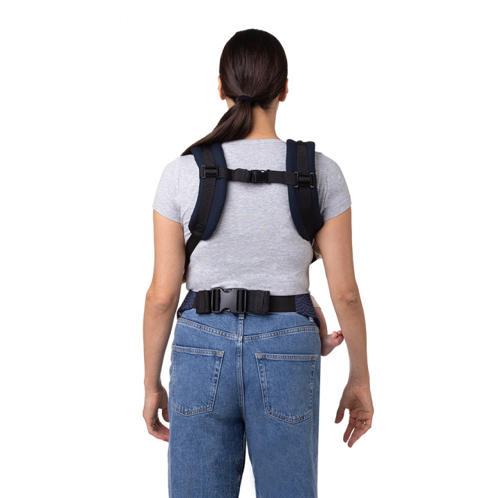 MoMi COLLET FLOW ergonomic baby carrier NAVY BLUE