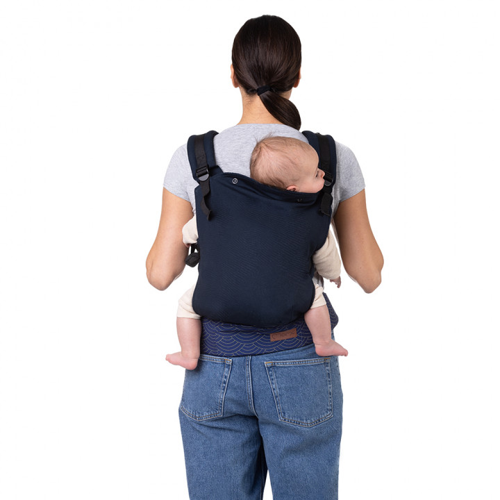 MoMi COLLET FLOW ergonomic baby carrier NAVY BLUE
