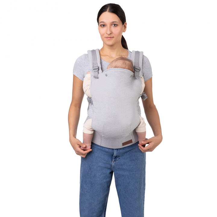 MoMi COLLET ergonomic baby carrier GRAY