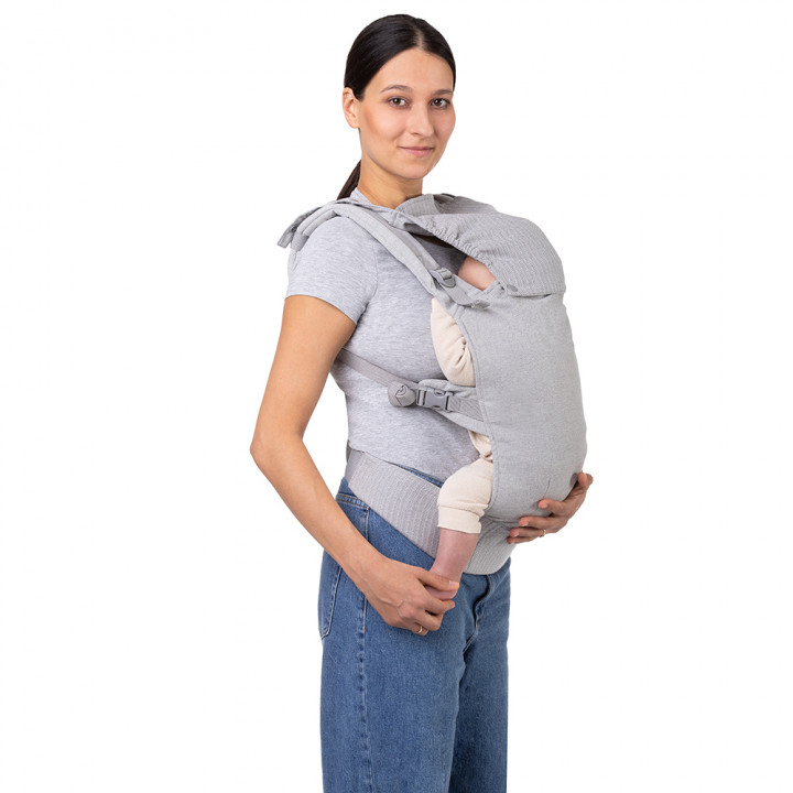 MoMi COLLET ergonomic baby carrier GRAY
