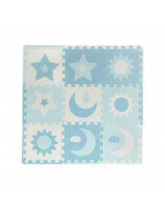 MoMi NEBE foam puzzle mat BLUE