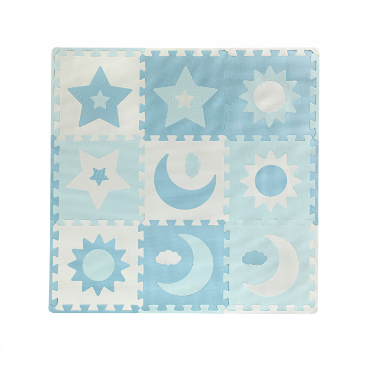 MoMi NEBE foam puzzle mat BLUE