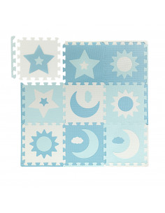 MoMi NEBE foam puzzle mat BLUE 2