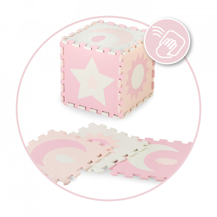 MoMi NEBE foam puzzle mat PINK