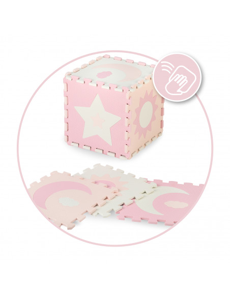 MoMi NEBE foam puzzle mat PINK