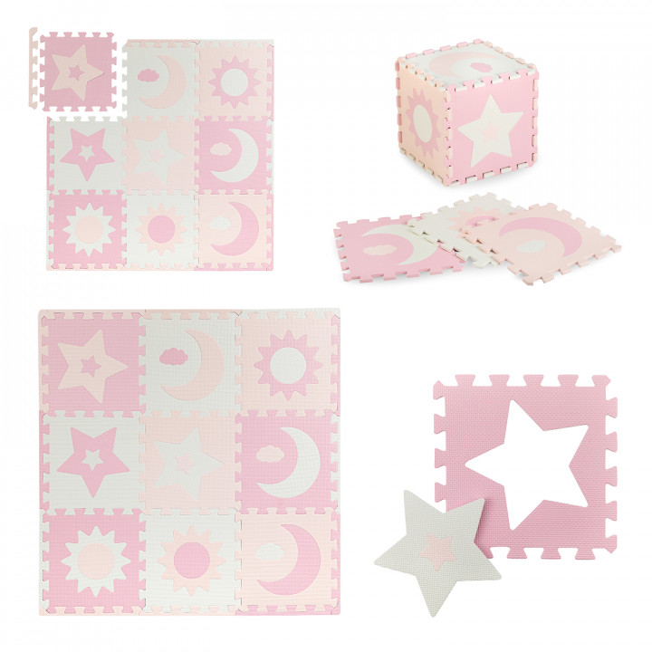 MoMi NEBE foam puzzle mat PINK