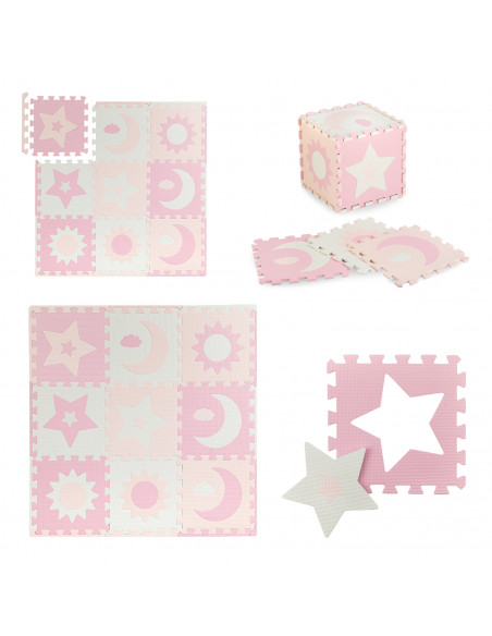 MoMi NEBE foam puzzle mat PINK