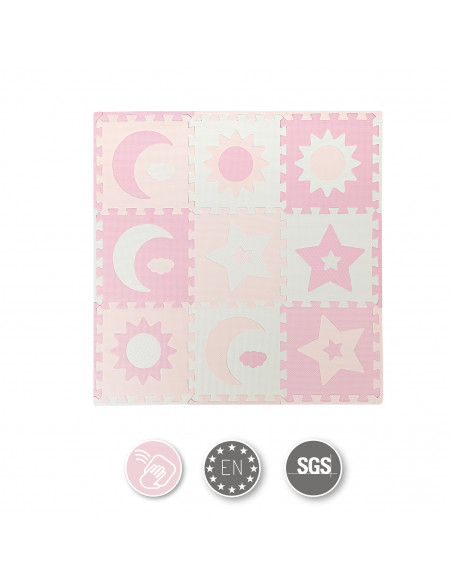 MoMi NEBE foam puzzle mat PINK