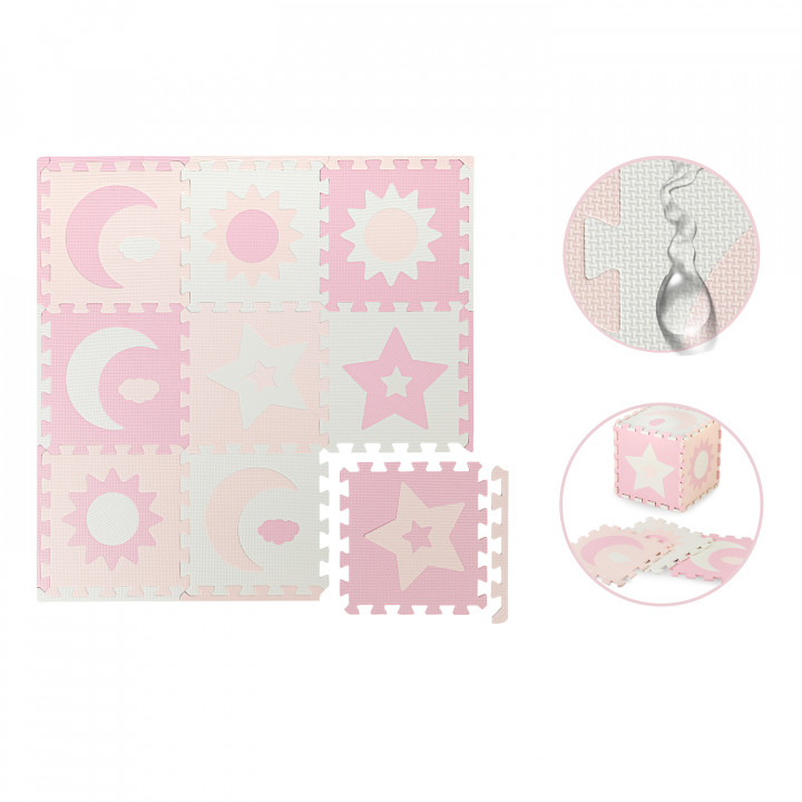 MoMi NEBE foam puzzle mat PINK