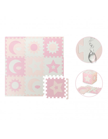 MoMi NEBE foam puzzle mat PINK