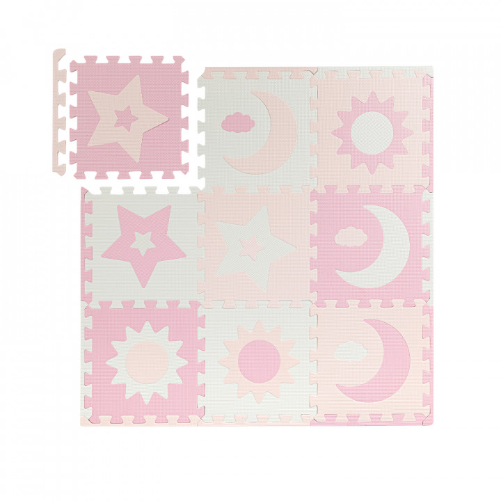 MoMi NEBE foam puzzle mat PINK