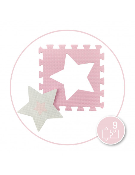 MoMi NEBE foam puzzle mat PINK