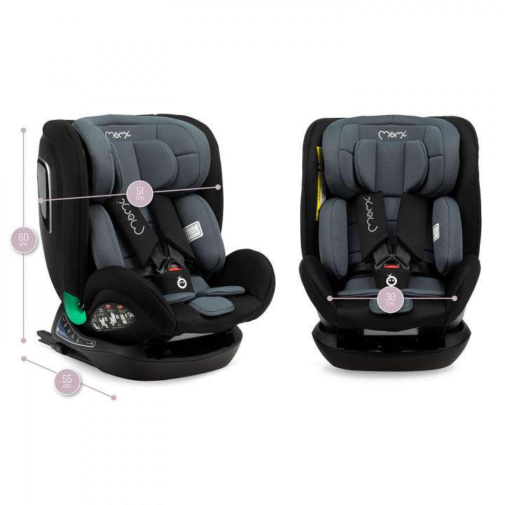 MoMi URSO car seat  40 - 150 cm GRAY
