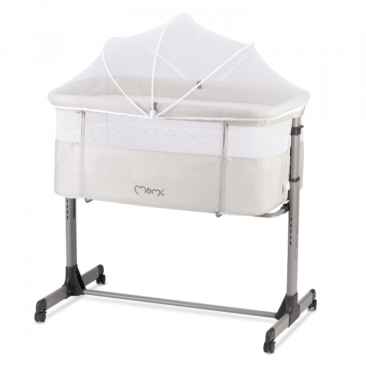 MoMi REVO baby cot 2in1 LIGHT GRAY
