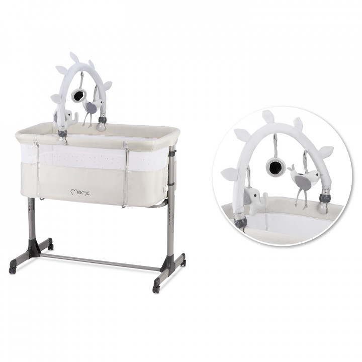 MoMi REVO Beistellbett 2in1 HELLGRAU