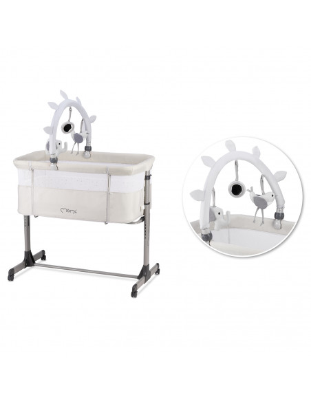MoMi REVO Beistellbett 2in1 HELLGRAU