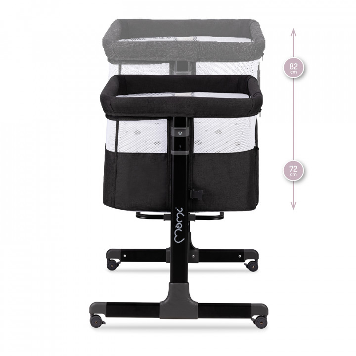 MoMi REVO Beistellbett 2in1 DUNKELGRAU