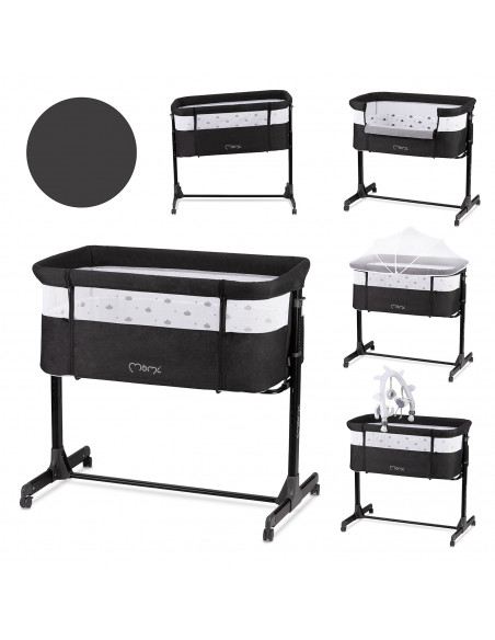 MoMi REVO Beistellbett 2in1 DUNKELGRAU