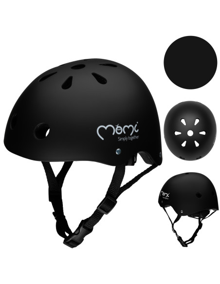 MoMi MIMI helmet black matte