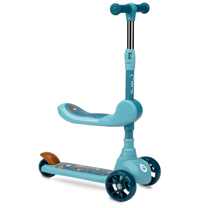 MoMi KIURU 2-in-1 Scooter BLUE