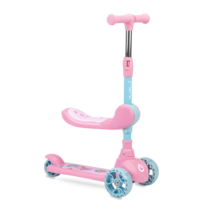 MoMi KIURU 2-in-1 Scooter PINK