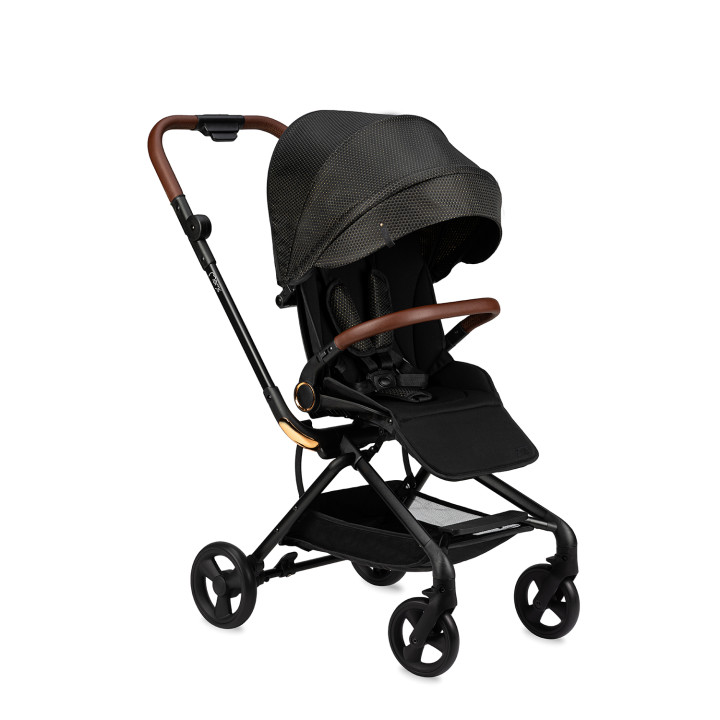 Kinderbuggy MoMi ADELLE 360 ° SCHWARZES GOLD