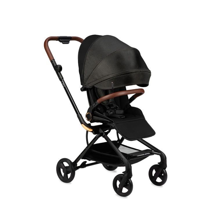 Kinderbuggy MoMi ADELLE 360 ° SCHWARZES GOLD