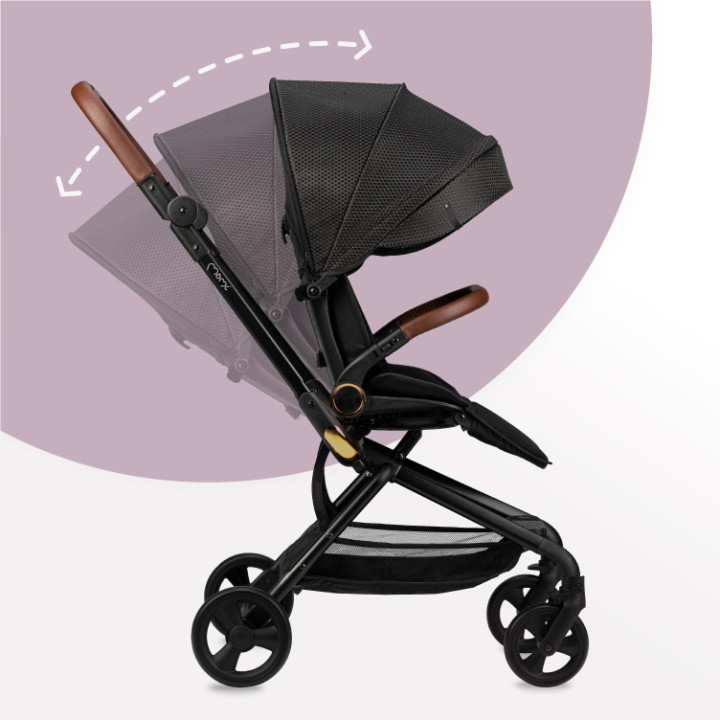 MoMi ADELLE stroller 360 ° BLACK GOLD