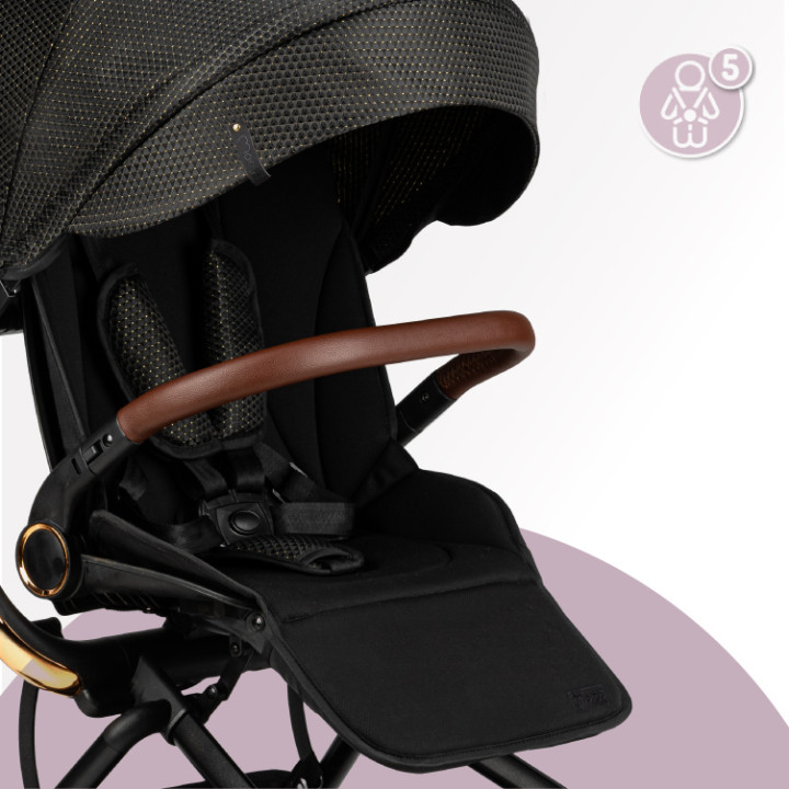 MoMi ADELLE stroller 360 ° BLACK GOLD
