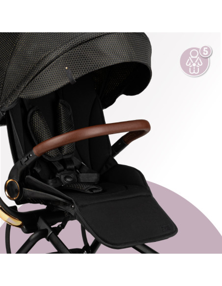 MoMi ADELLE stroller 360 ° BLACK GOLD