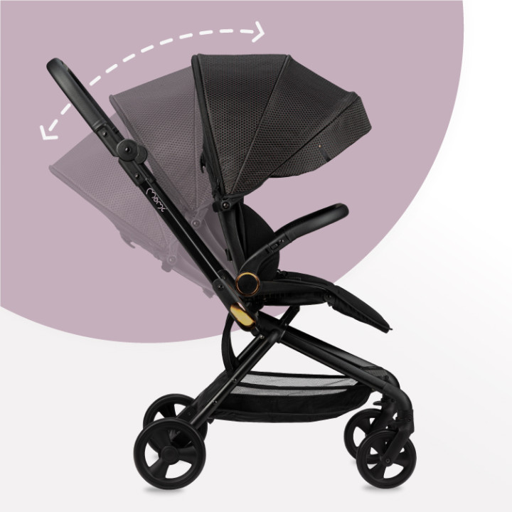 MoMi ADELLE stroller 360 ° BLACK RED
