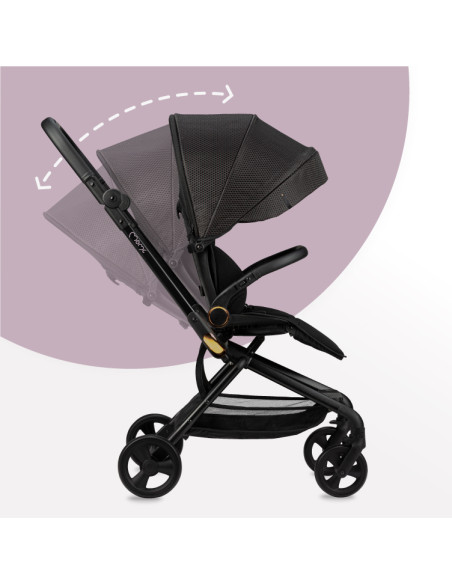 MoMi ADELLE stroller 360 ° BLACK RED
