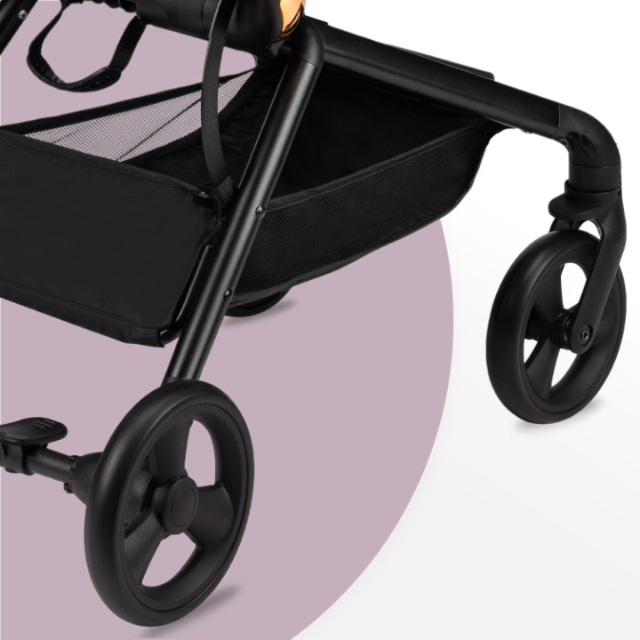 MoMi ADELLE stroller 360 ° BLACK RED