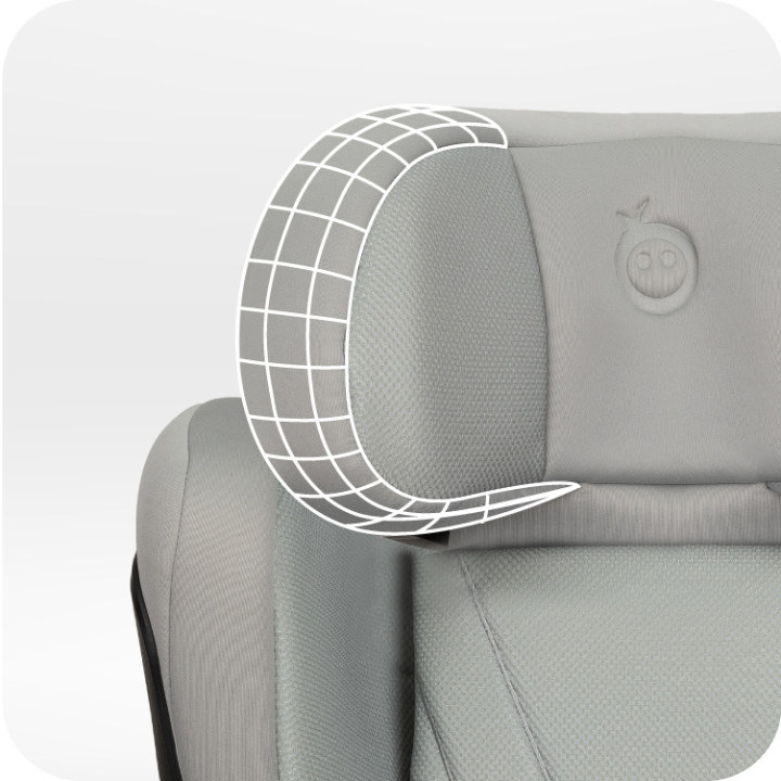 MoMi MEI Car Seat 100–150 cm GRAY