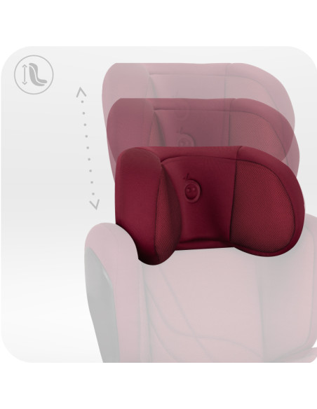 Autositz MoMi MEI von 100 bis 150 cm ROT