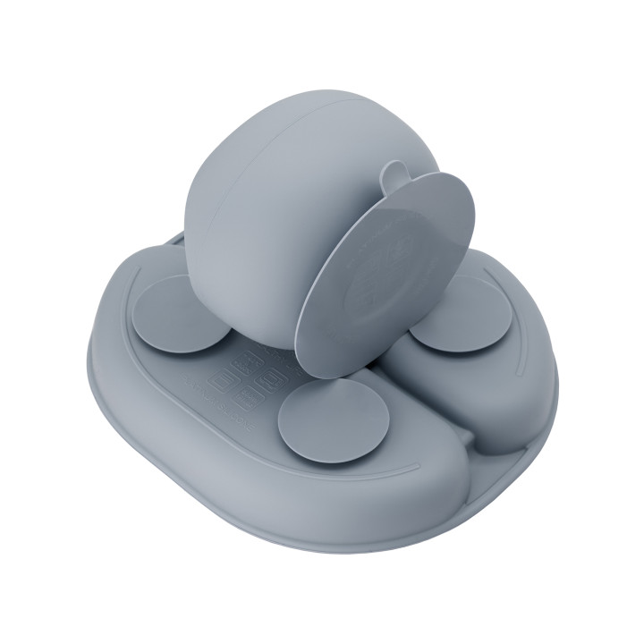 MoMi AMI silicone dish set for children GRAY