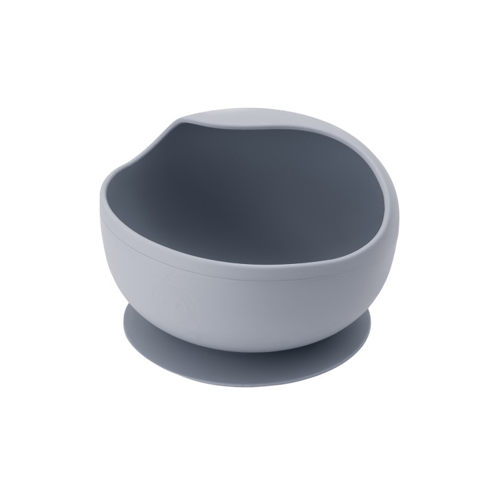 MoMi AMI Silikon-Geschirrset für Kinder GRAU